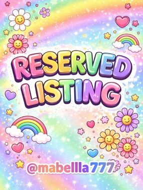 Reserved Listing for @mabella777